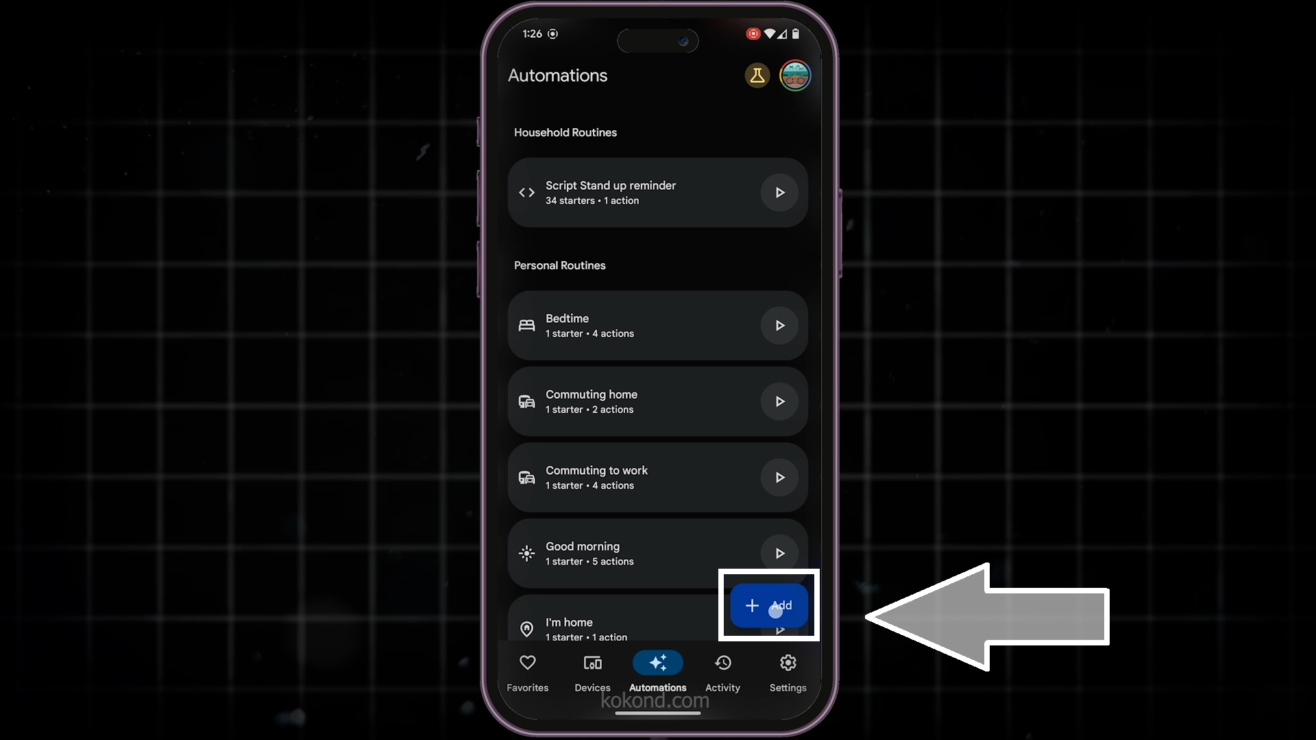 Add a New Automation on Your Google Nest Mini