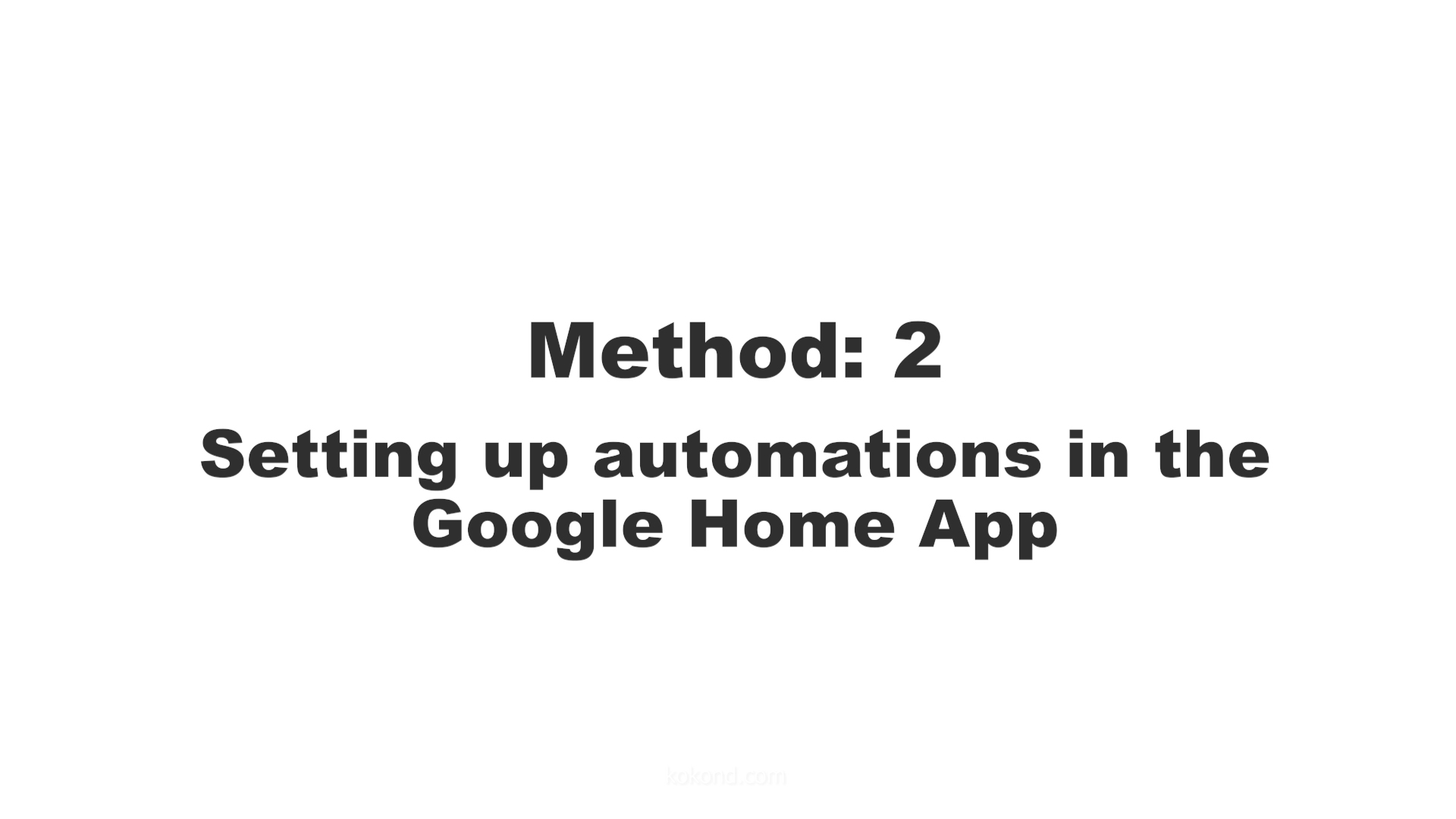 Set an Alarm on your Google Nest Mini: Method 2: Setting up automations in the Google Home App