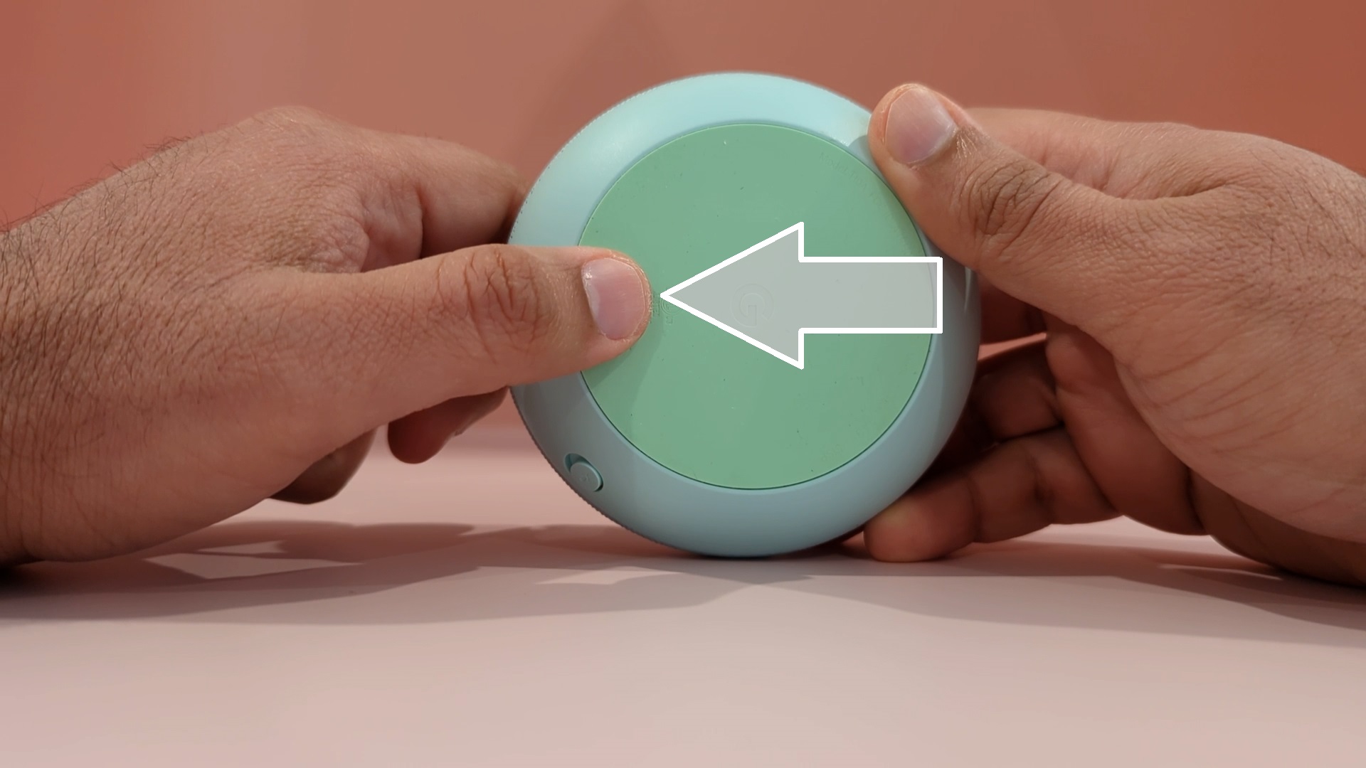 Press and hold the reset button for 15 seconds to reset your device, until you hear a confirmation sound.